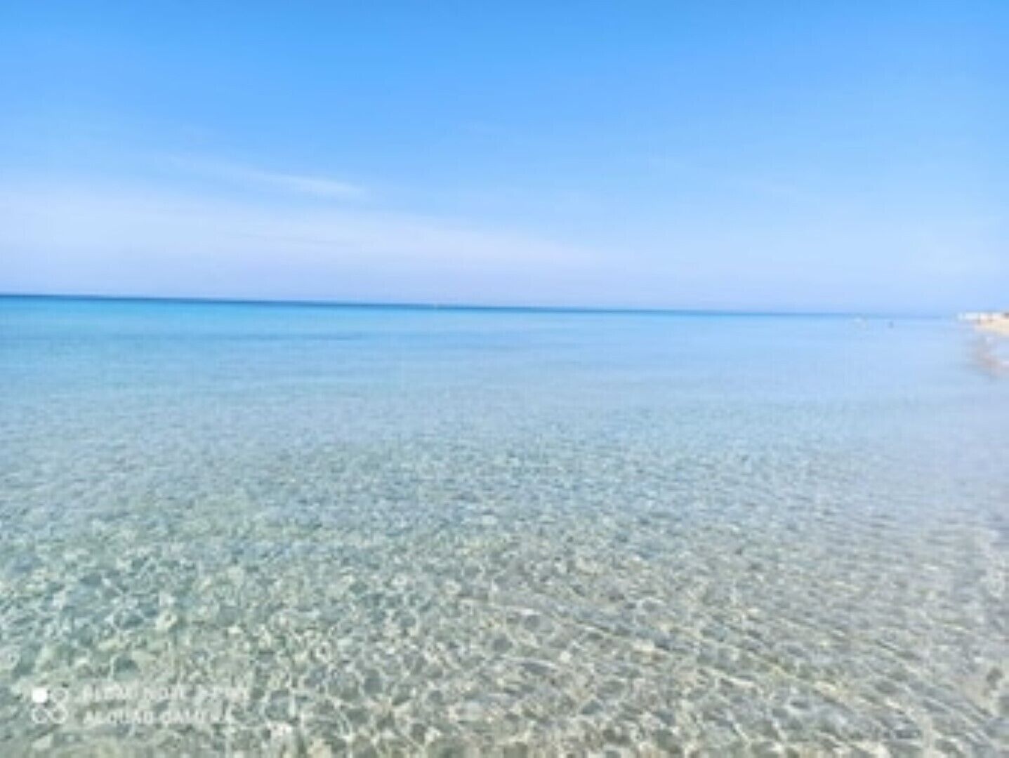 On the beach, sun loungers