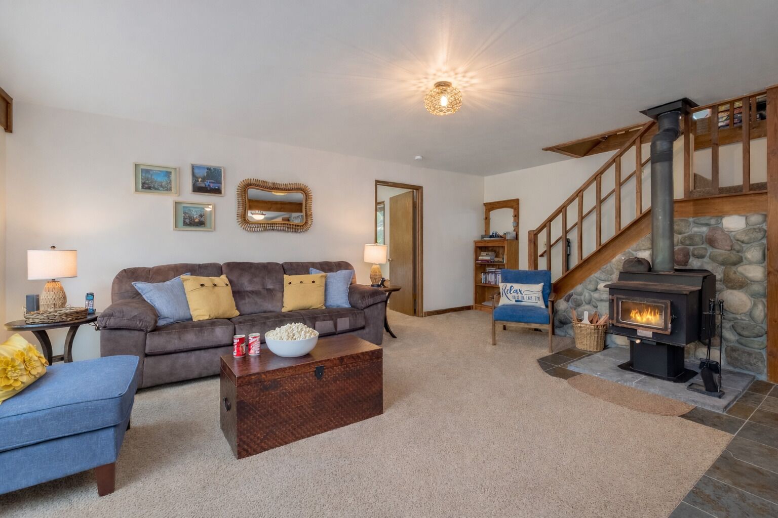 Hytte, 3 soverom | Oppholdsområde | Strømmetjenester