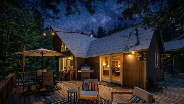 Kabin, 4 kamar tidur | Tempat makan outdoor