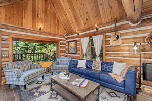 Cabana, 3 quartos | Área de estar