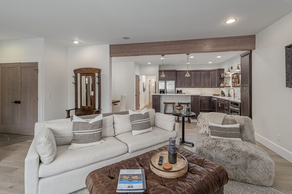 Condo, 2 Bedrooms | Living area | Streaming services - Bavarian Mountain Suite 2 Bedroom Condo by NW Comfy Cabins by RedAwning (Leavenworth)