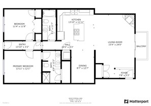 Lejlighed - 2 soveværelser | Plantegning