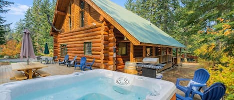 Ferienhütte, 3 Schlafzimmer | Terrasse/Patio