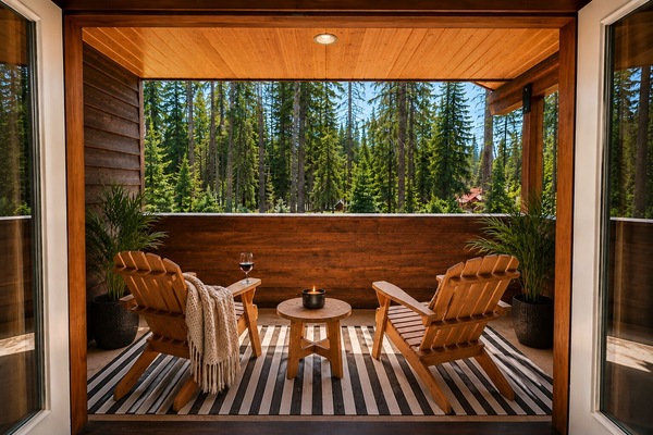 Cabin, 3 Bedrooms | Terrace/patio