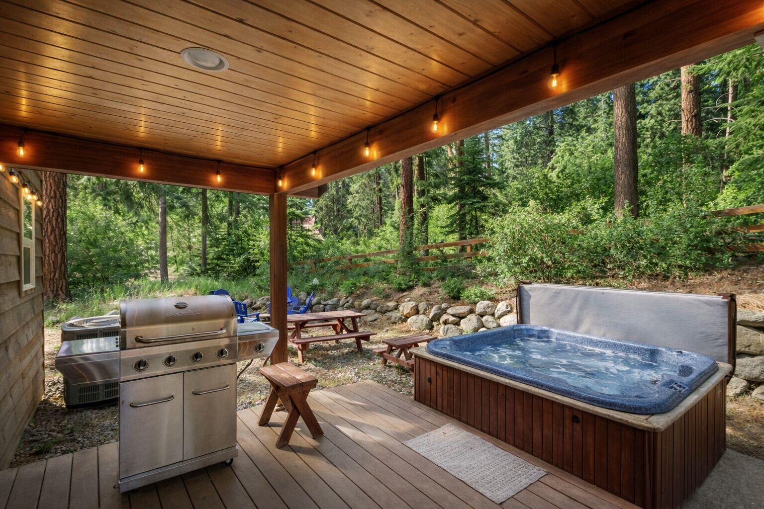 Cabin, 3 Bedrooms | Outdoor dining