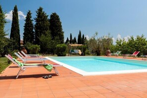 Outdoor pool - Apartment in the hills of Chianti Classico  (San Casciano Val di Pesa)