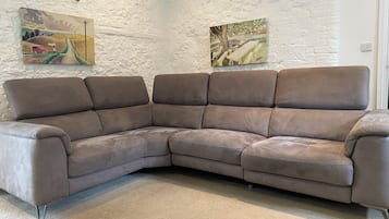 Smart TV, DVD player, books, video library