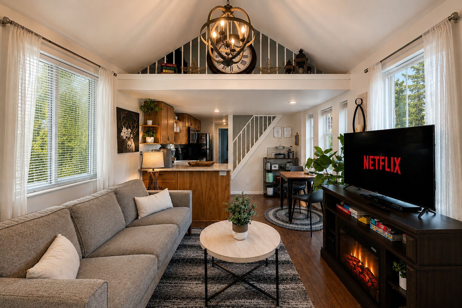Hytte, 1 soverom | Oppholdsområde | Strømmetjenester