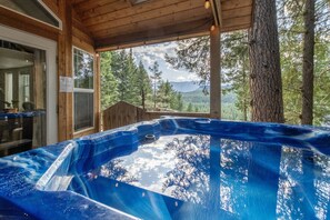 Cabin, 1 Bedroom | Outdoor spa tub