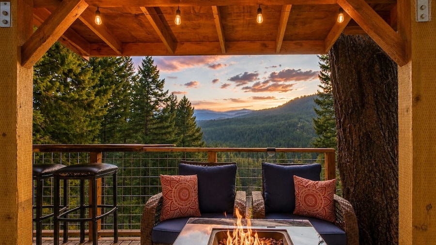 Das Tree Haus 1 Bedroom Home by NW Comfy Cabins by RedAwning
