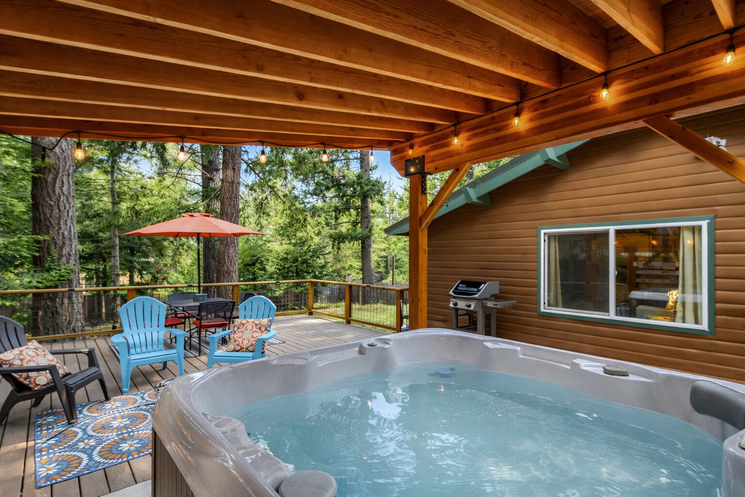 Cabin, 2 Bedrooms | Outdoor dining