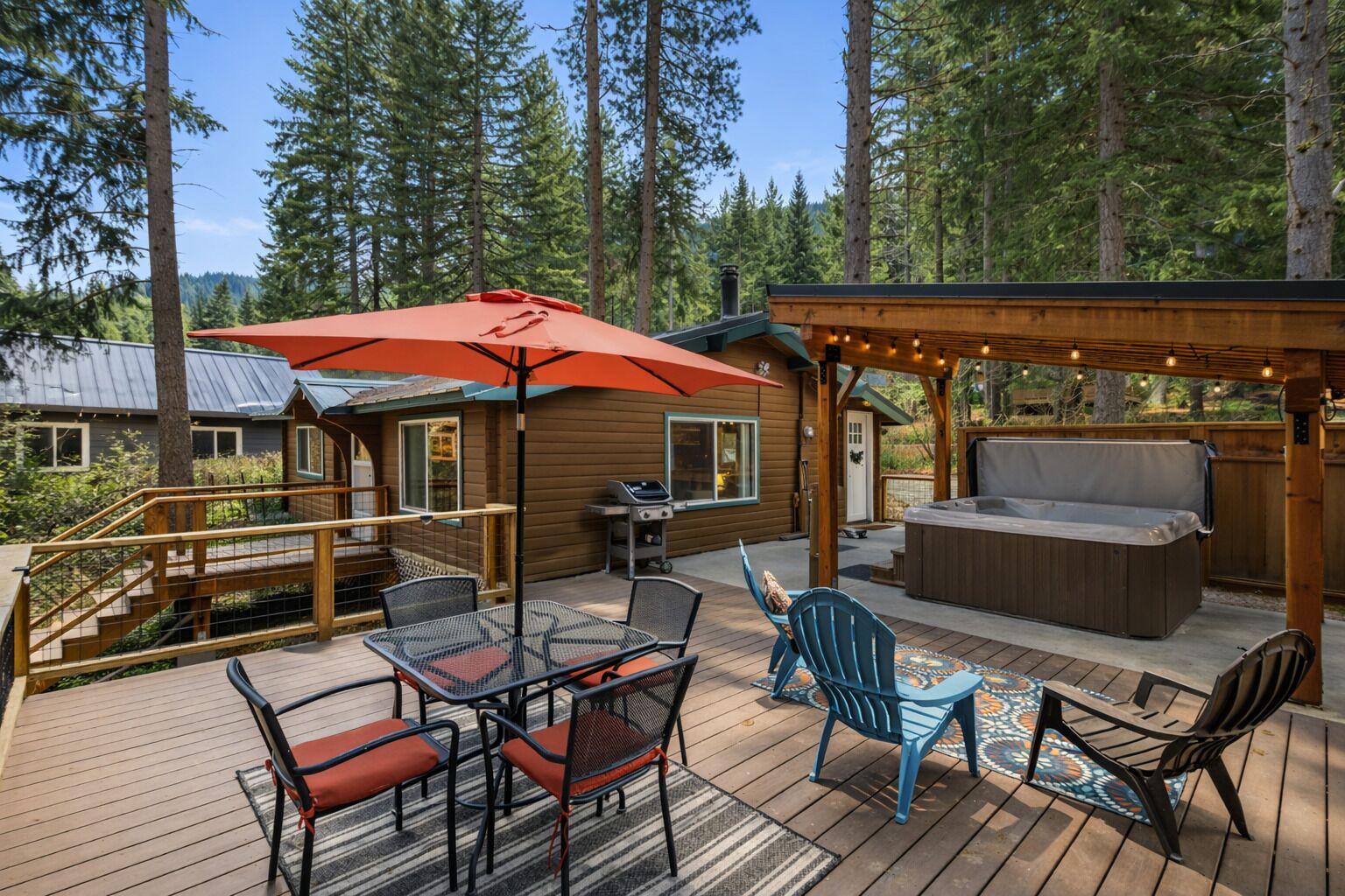 Cabaña, 2 habitaciones | Restaurante al aire libre