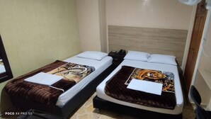 Habitación básica con 2 camas individuales | Minibar, escritorio, cortinas blackout y tabla de planchar con plancha 