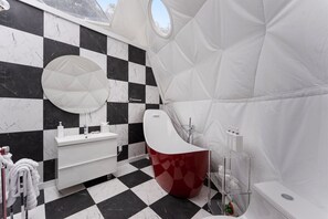 Hair dryer, towels