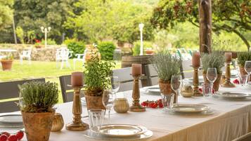 Área para banquetes al aire libre