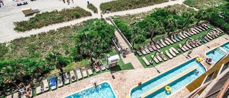 Indoor pool, outdoor pool