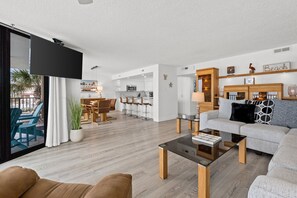 Smart TV, DVD player, books