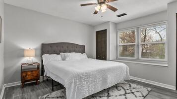 4 bedrooms, iron/ironing board, travel crib, WiFi