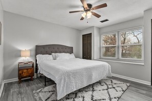 4 bedrooms, iron/ironing board, travel crib, WiFi