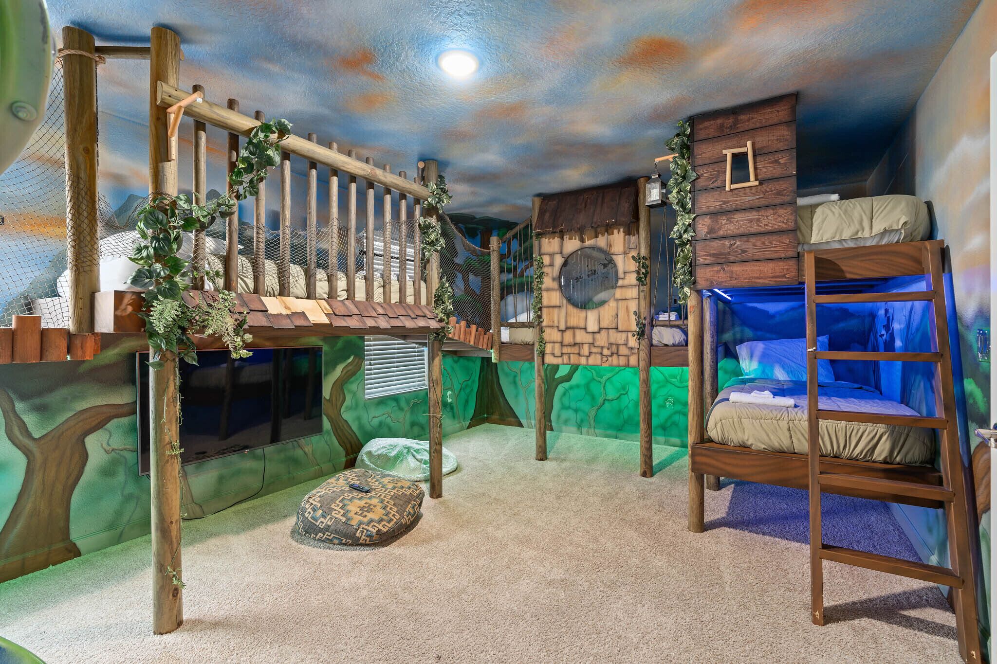 9 多间卧室、免费 WiFi、床单