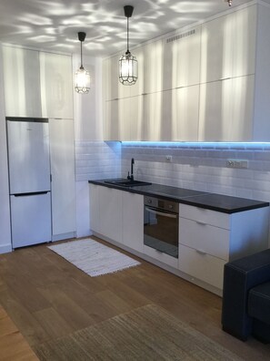 Fridge, oven, dishwasher, coffee/tea maker - Modern apartament in centre of Krakow plus free parking (Kraków)