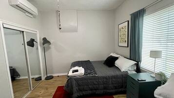 Desk, iron/ironing board, travel crib, free WiFi