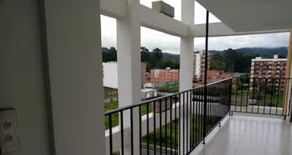 Studio apartment with spectacular view of the city of Popayán and the Purace Volcano.