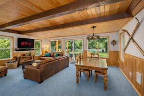 Cabin, 3 Bedrooms | Living area | Streaming services - Chiwawa River Chalet 3 Bedroom Home by NW Comfy Cabins by RedAwning (Leavenworth)