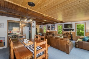 Cabin, 3 Bedrooms | Living area | Streaming services - Chiwawa River Chalet 3 Bedroom Home by NW Comfy Cabins by RedAwning (Leavenworth)