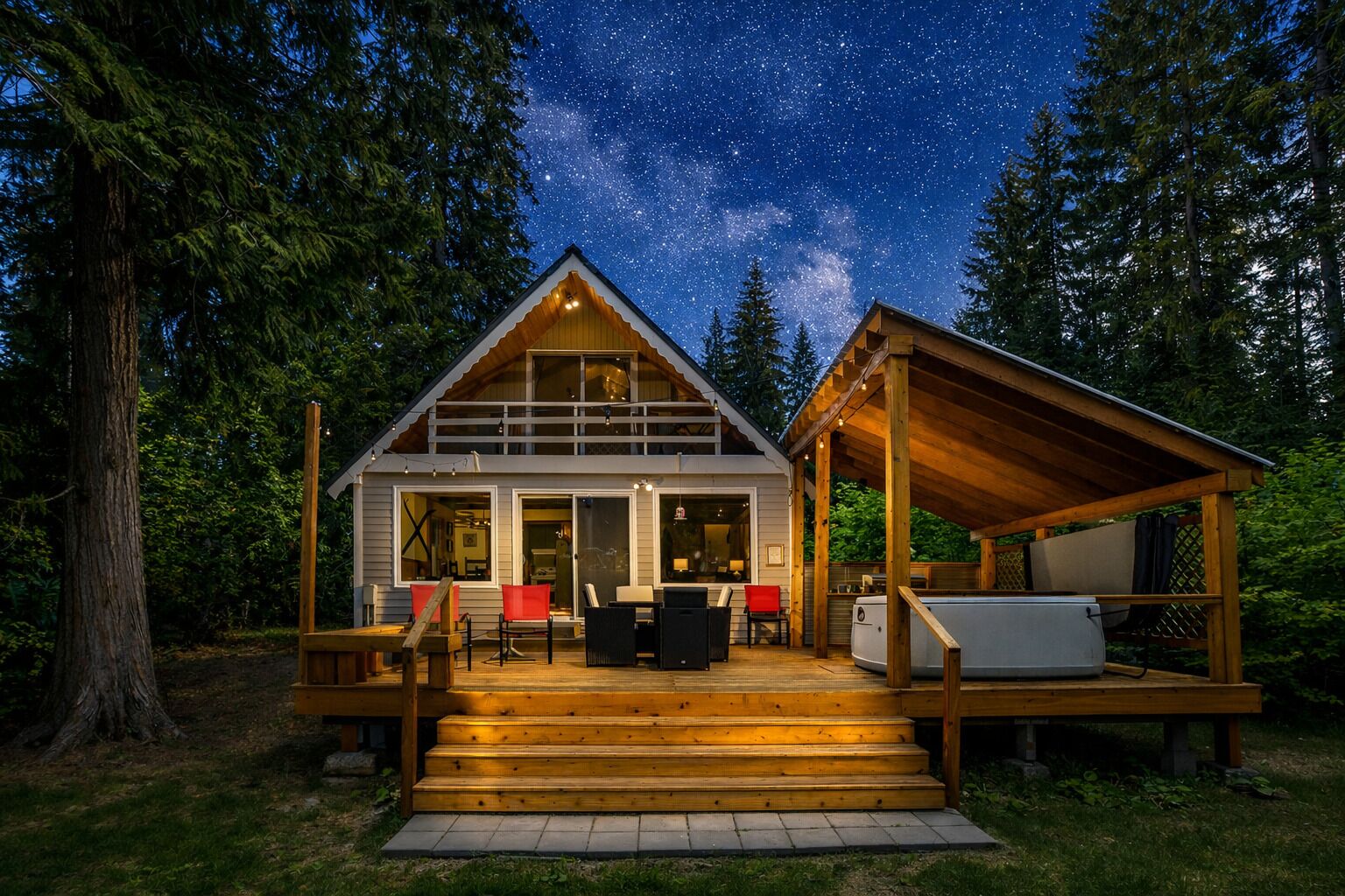 Cabin, 3 Bedrooms | Terrace/patio