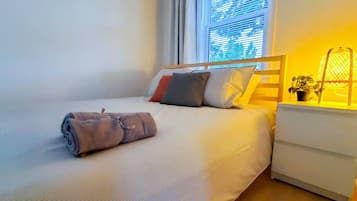 2 quartos, Wi-Fi de cortesia, roupa de cama