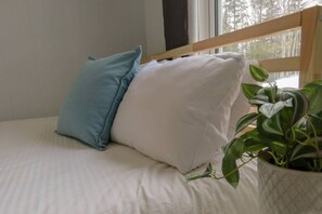 2 soveværelser, sengetøj