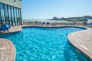 Indoor pool, a heated pool