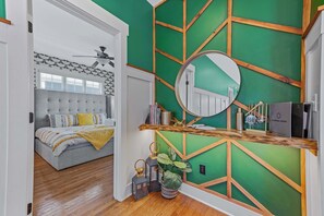 2 bedrooms, iron/ironing board, travel crib, WiFi