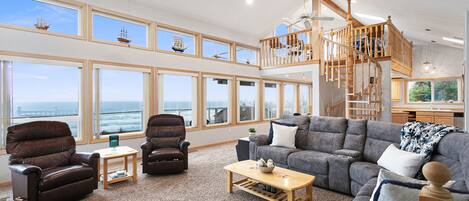 TV connectée, lecteur de DVD, baby-foot, livres