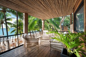 Luxury Room, 1 Bedroom, Terrace, Beachfront | Terrace/patio