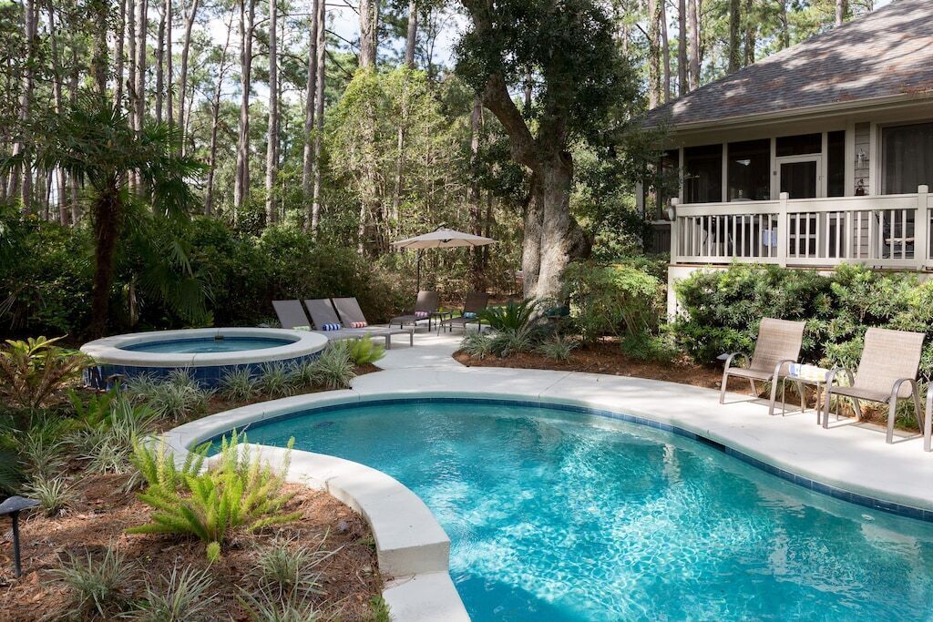 A heated pool