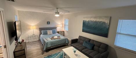 1 sovrum, skrivbord, gratis wi-fi och sängkläder