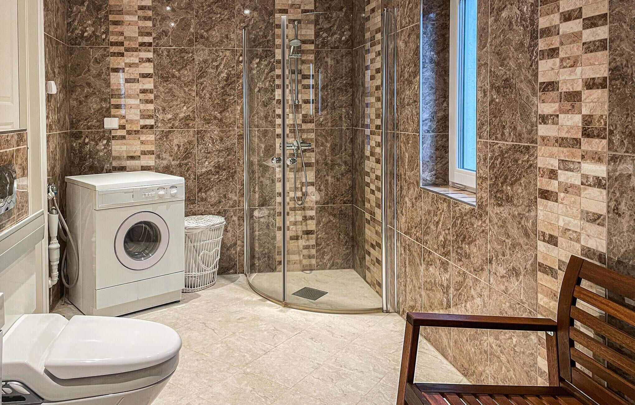 Shower, hair dryer