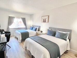 2 bedrooms, desk, free WiFi, bed sheets
