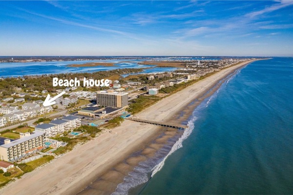 On the beach, sun loungers, beach towels