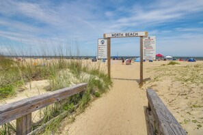 Tæt på stranden, badehåndklæder