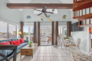 Smart TV, DVD player, books