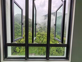 Luxury Apartment, 3 Bedrooms, Mountain View | Living area | 55-inch Smart TV with satellite channels, TV