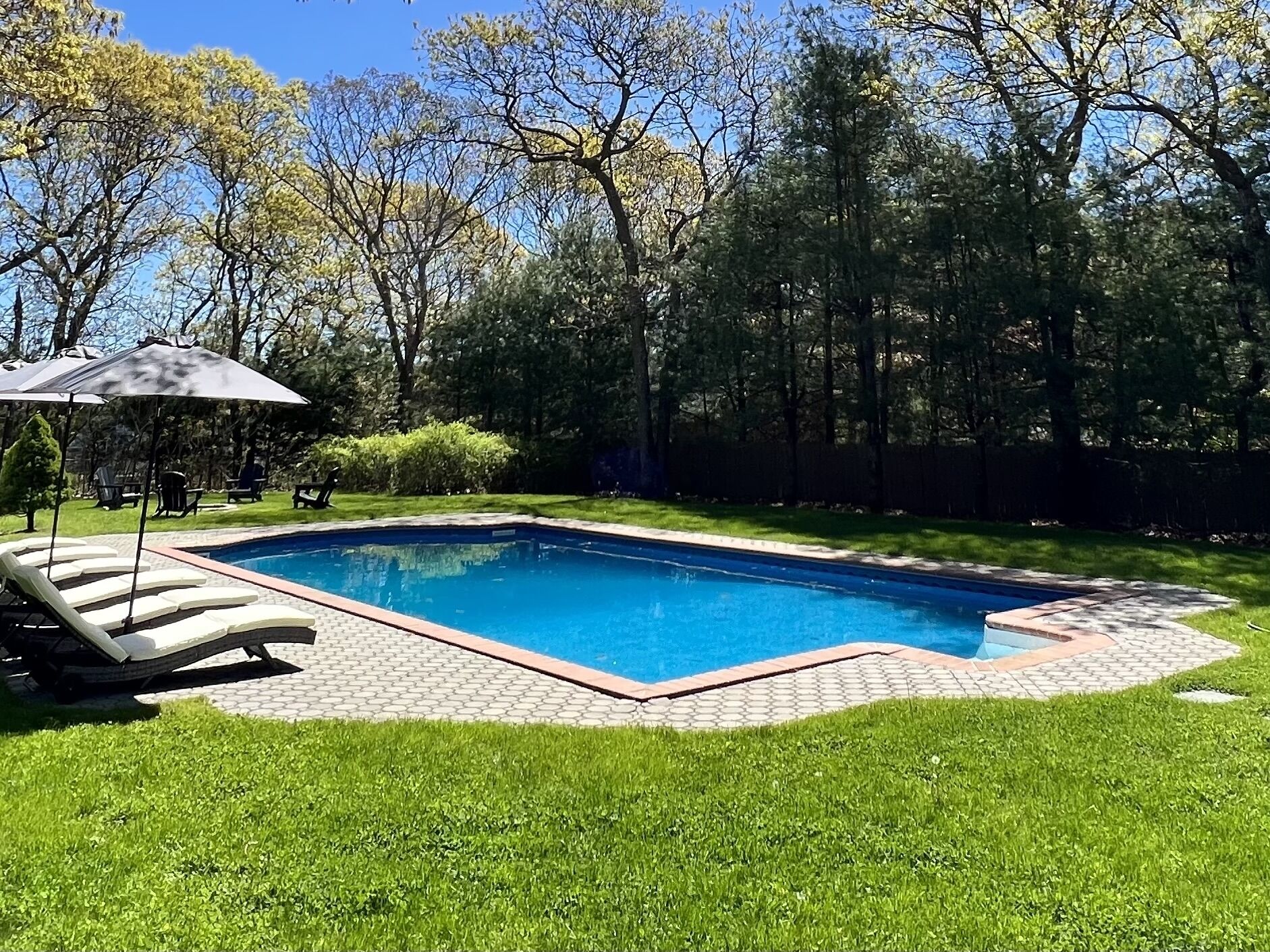 Newly renovated , village fringe beach house in East Hampton with a heated pool
