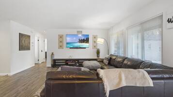 Smart TV, video games, foosball, table tennis