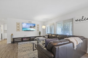 Smart TV, video games, table football, ping pong