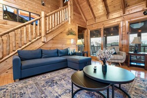 TV connectée, cheminée, jeux vidéo, lecteur de DVD