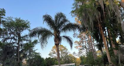 FISH from dock/ Covered boat slip- on Canal to Lake Santa Fe