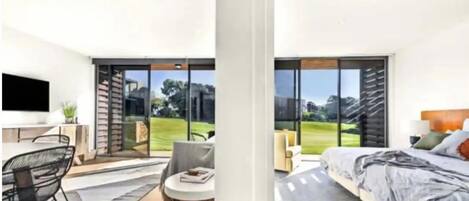 1 chambre, literie de qualité supérieure, couette en duvet d'oie